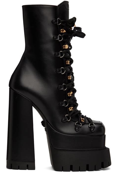 versace platform heels boots